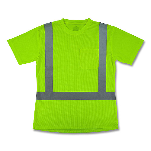 ergodyne GloWear 8274 Class 2 Women's Essential Hi-Vis T-Shirt, 3X-Large, Lime (22077)