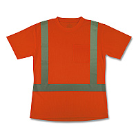 ergodyne GloWear 8274 Class 2 Women's Essential Hi-Vis T-Shirt, X-Large, Orange (22085)