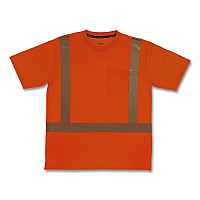 ergodyne GloWear 8292 Class 2 Performance Hi-Vis T-Shirt, 4X-Large, Orange (22248)