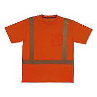ergodyne GloWear 8292 Class 2 Performance Hi-Vis T-Shirt, 5X-Large, Orange (22249)