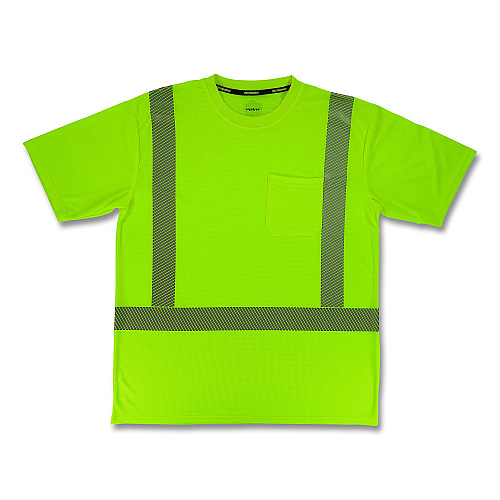 ergodyne GloWear 8292 Class 2 Performance Hi-Vis T-Shirt, Large, Lime (22234)