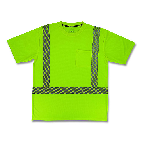 ergodyne GloWear 8292 Class 2 Performance Hi-Vis T-Shirt, 4X-Large, Lime (22238)