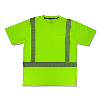 ergodyne GloWear 8292 Class 2 Performance Hi-Vis T-Shirt, 5X-Large, Lime (22239)