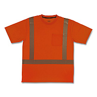 ergodyne GloWear 8292 Class 2 Performance Hi-Vis T-Shirt, X-Small, Orange (22241)