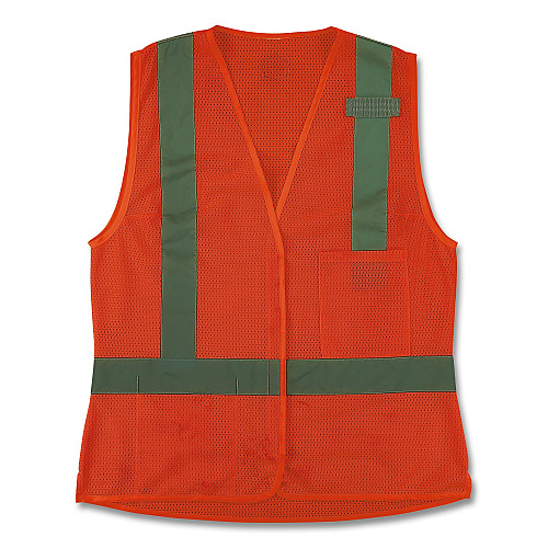 ergodyne GloWear 8210HLW-S Class 2 Women's Hi-Vis Vest with Hook-and-Loop, Polyester, Small, Orange (22412)
