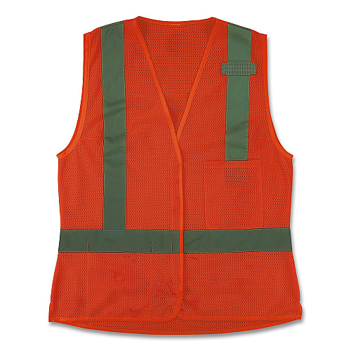 ergodyne GloWear 8210HLW-S Class 2 Women's Hi-Vis Vest with Hook-and-Loop, Polyester, Medium, Orange (22413)