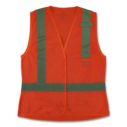 ergodyne GloWear 8210HLW-S Class 2 Women's Hi-Vis Vest with Hook-and-Loop, Polyester, X-Large, Orange (22415)