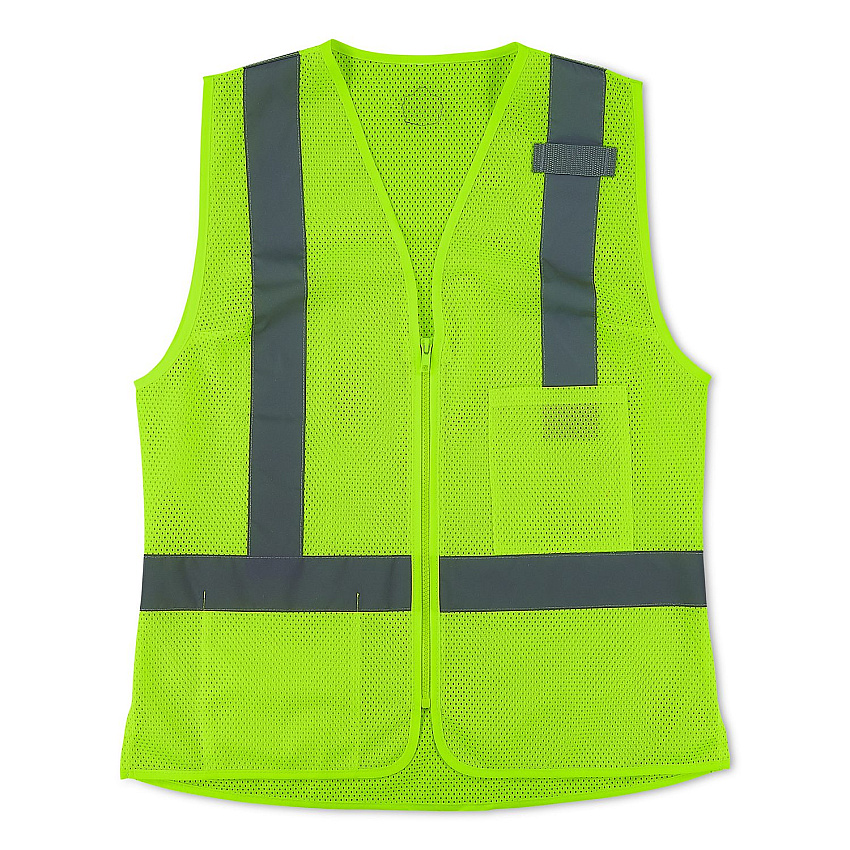 ergodyne GloWear 8210ZW-S Class 2 Women's Hi-Vis Vest with Zipper, Polyester, X-Large, Lime (22425)