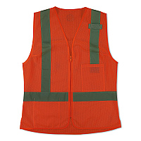 ergodyne GloWear 8210ZW-S Class 2 Women's Hi-Vis Vest with Zipper, Polyester, Medium, Orange (22433)