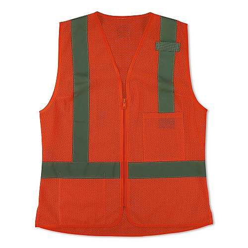 ergodyne GloWear 8210ZW-S Class 2 Women's Hi-Vis Vest with Zipper, Polyester, Medium, Orange (22433)