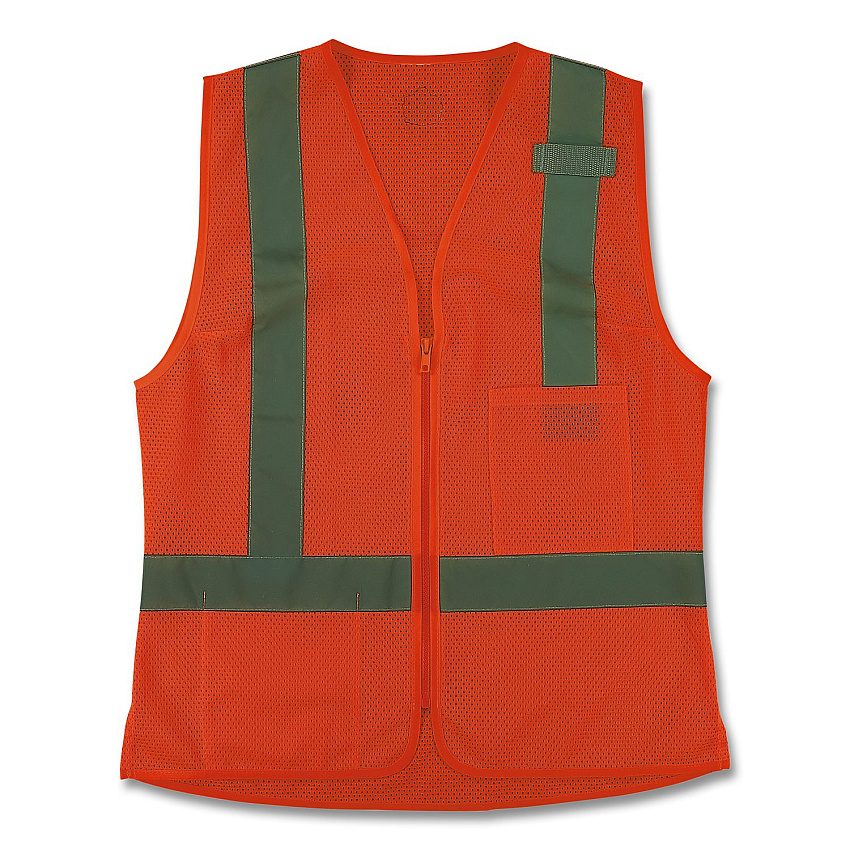 ergodyne GloWear 8210ZW-S Class 2 Women's Hi-Vis Vest with Zipper, Polyester, 2X-Large, Orange (22436)