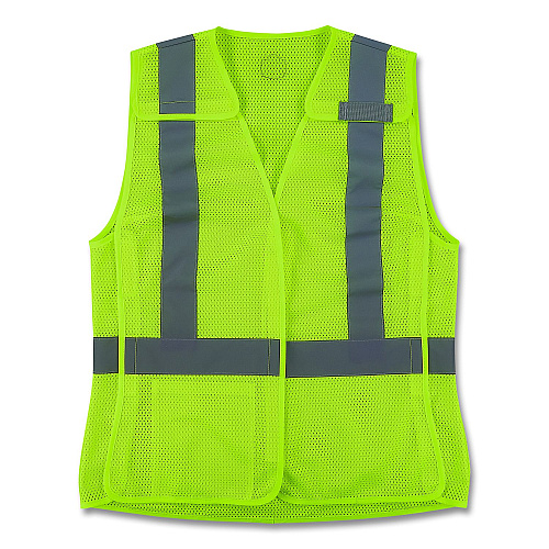 ergodyne GloWear 8215BAW-S Class 2 Women's Hi-Vis Breakaway Vest with Hook-and-Loop, Polyester, Medium, Lime (22443)