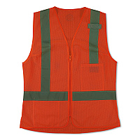 ergodyne GloWear 8210ZW-S Class 2 Women's Hi-Vis Vest with Zipper, Polyester, Small, Orange (22432)