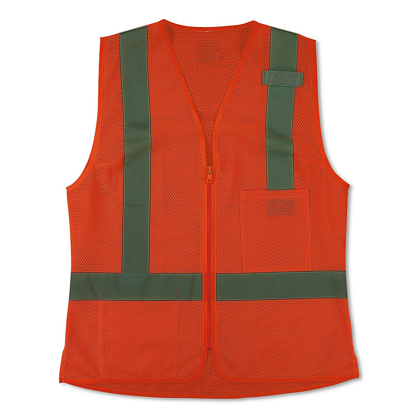 ergodyne GloWear 8210ZW-S Class 2 Women's Hi-Vis Vest with Zipper, Polyester, Small, Orange (22432)