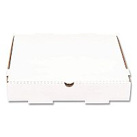 Karat Corrugated Pizza Boxes, 12 x 12 x 1.97, White/Brown, 50/Carton (FPPBF12W)