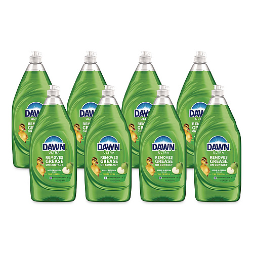 Dawn Ultra Liquid Dish Detergent, Apple Blossom Scent, 38 oz Bottle, 8/Carton (20711)