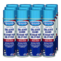 Sprayway PRO LINE Grill and Oven Cleaner, 18 oz Aerosol Spray, 12/Carton (SPRA58537)