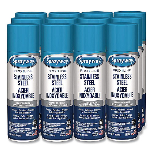 Claire Stainless Steel Polish and Cleaner, 15 oz Aerosol Spray (1000058639EA)