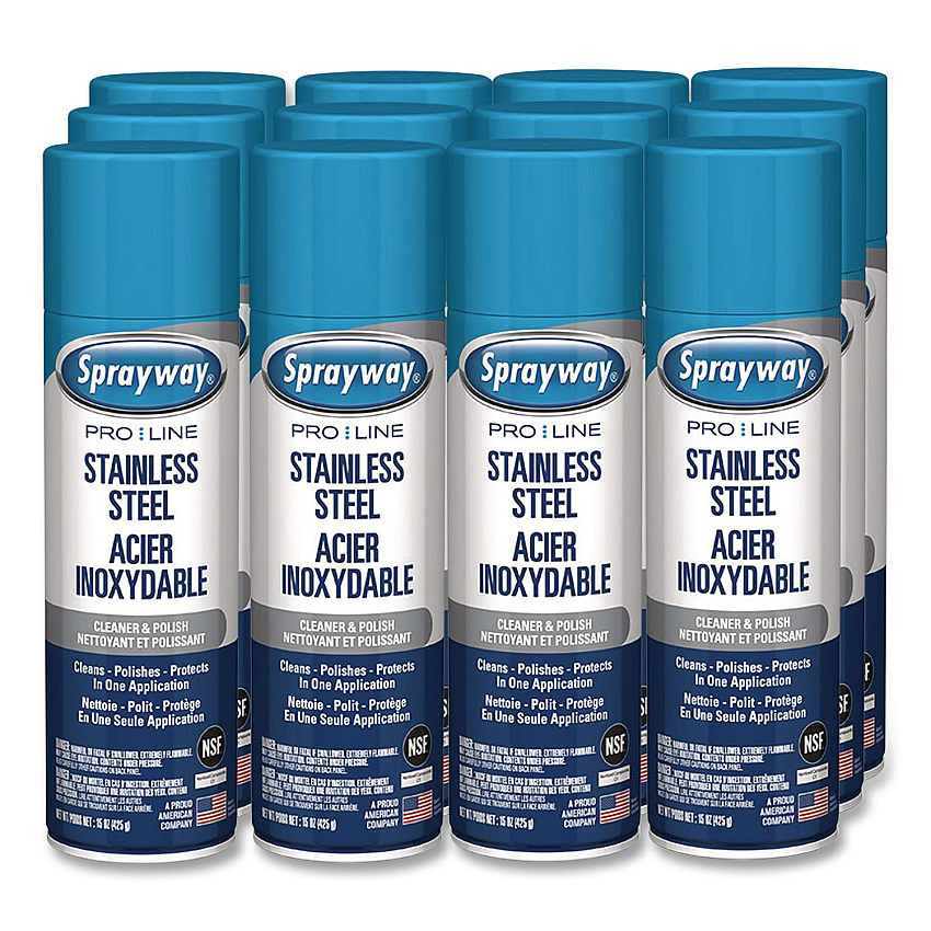 Claire Stainless Steel Polish and Cleaner, 15 oz Aerosol Spray (1000058639EA)