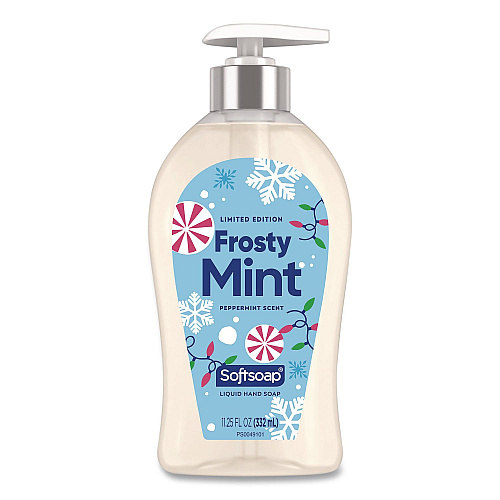 Softsoap Limited Edition Frosty Mint Liquid Hand Soap, Peppermint Scent, 11 oz Pump Bottle (61023761)