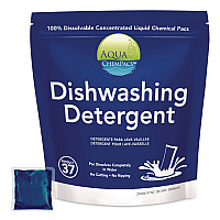 Diversey Aqua ChemPacs Dishwashing Detergent, Fresh Citrus Scent, 40 ChemPacs (9320847)