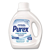 Purex Free and Clear Liquid Laundry Detergent, 66 oz Bottle (05602)