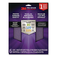 3M Pro Grade Precision Sanding Sheet, 6/Pack (SHRASSTPGP6T)