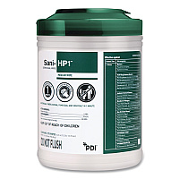 Sani-HP1 Germicidal Wipes, 5 x 6, Unscented, White, 275 Wipes/Canister (P62572)
