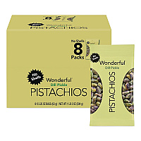 Wonderful Pistachios, Salted Dill Pickle, 2.25 oz Bag, 8/Box (PAR70232)