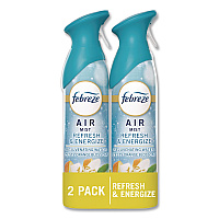 Febreze AIR, Refresh and Energize, 8.1 oz, Aerosol Spray, 2/Pack (2040991926)