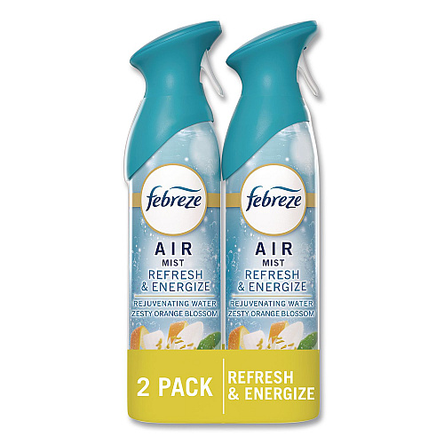 Febreze AIR, Refresh and Energize, 8.1 oz, Aerosol Spray, 2/Pack (2040991926)