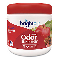 Bright Air Super Odor Eliminator, Fresh Apples and Spice, 14 oz Jar (900194)
