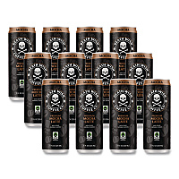 Death Wish Coffee Mocha Latte Cold Brew Coffee, 11 oz Can, 12/Carton (EWC34447)