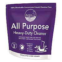 Diversey Aqua ChemPacs All Purpose Heavy Duty Cleaner, Lavender Scent, 20 ChemPacs/Bag (9320955EA)