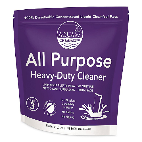 Diversey Aqua ChemPacs All Purpose Heavy Duty Cleaner, Lavender Scent, 20 ChemPacs/Bag (9320955EA)