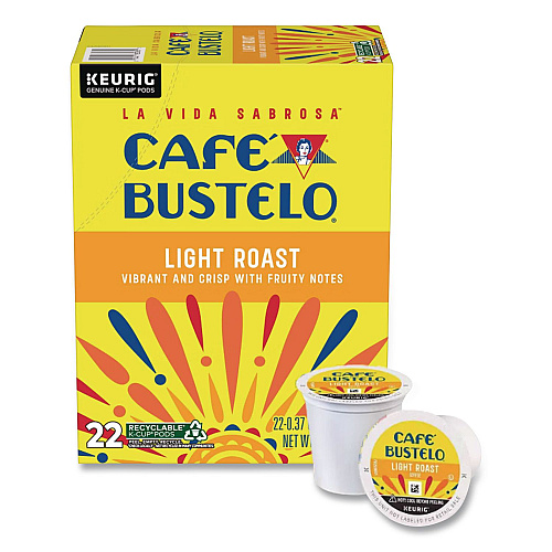 Cafe Bustelo Light Roast Coffee K-Cup, 22/Box (5000389553)