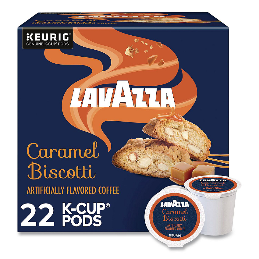 Lavazza Caramel Biscotti Coffee K-Cup, 22/Box (5000384732)