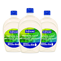 Softsoap Moisturizing Hand Soap Refill with Aloe, Fresh Scent, 50 oz, 3/Carton (61046117)