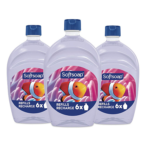 Softsoap Liquid Hand Soap Refill, Fresh Scent, 50 oz, 3/Carton (61046102)