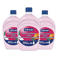 Softsoap Liquid Hand Soap Refills, Coconut and Hibiscus Scent, 50 oz, 3/Carton (61049619)