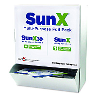 SUREFILL SunX30 Sunscreen Lotion and Wipe Packet with Dispenser Box, 0.25 oz, 50 Packets (91661)