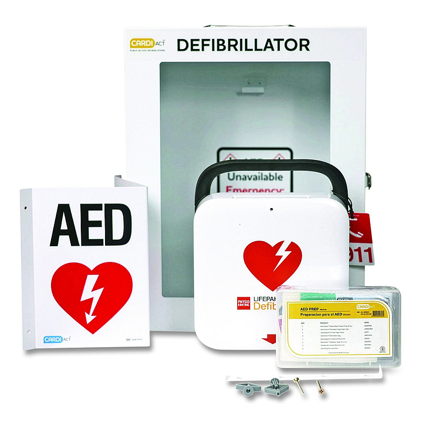 CARDIACT LIFEPAK CR2 Fully-Automatic, USB, English, Handle, Standard Cabinet (CAP11CR2)