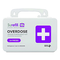 SUREFILL Opioid Overdose Kit, Plastic Case, 11 Pieces (SFOD10WN)