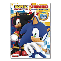 Bendon Sonic Jumbo Coloring and Activity Book, Ages 3 and Up, 64 Pages (61314)