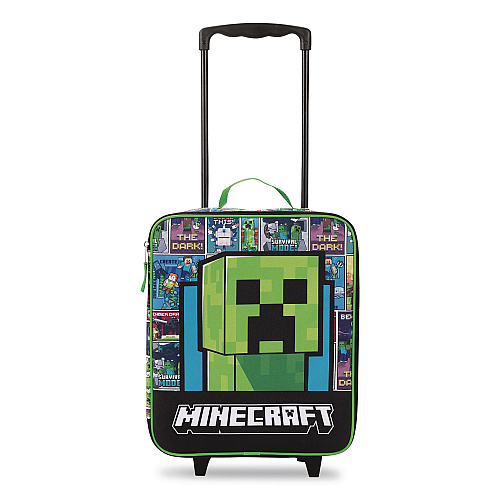Bioworld Four-Piece Minecraft Carry-On Luggage Set, 11.75 x 6 x 14 (LRY6U4EMNCPP)