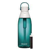 Brita Plastic Filtered Water Bottle, 36 oz, Sea Glass (36524)