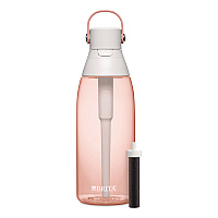 Brita Plastic Filtered Water Bottle, 36 oz, Blush (36525)