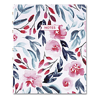 Blueline NotePro Fashion Hard Cover Notebook, 1-Subject, Medium/College Rule, Tranquil Blooms Cover, (96) 9.25 x 7.25 Sheets (A9C01)
