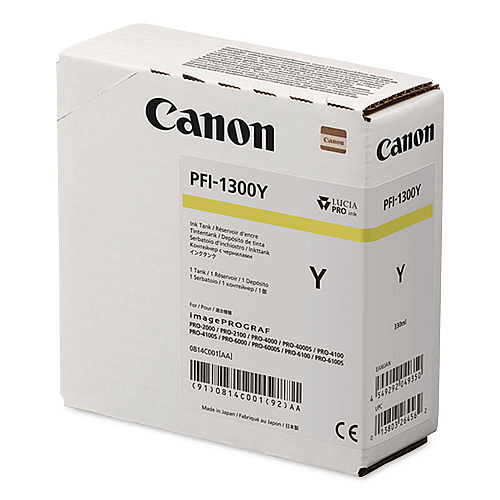 Canon 0814C001AA (PFI-1300) Ink, Yellow