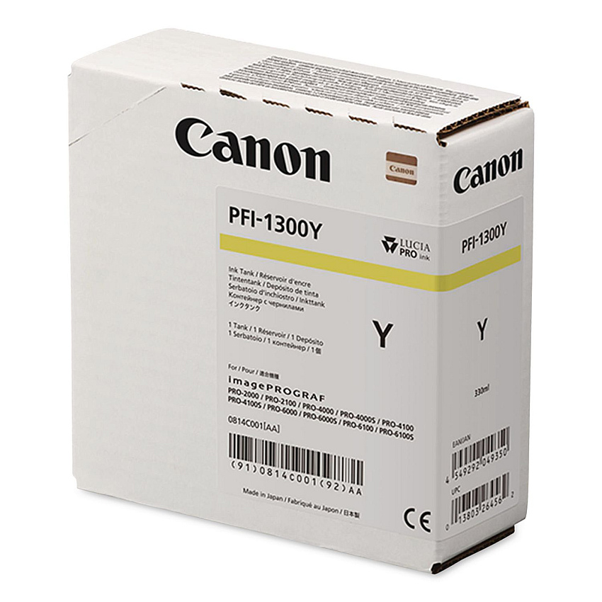 Canon 0814C001AA (PFI-1300) Ink, Yellow